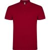 Polos para trabajar roly star de 100% algodón granate con impresión vista 1