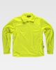 Forros polares trabajo workteam polar cuello alto amarillo fluor con impresión vista 1