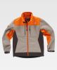 Soft shell trabajo workteam s8625 de algodon Beige Naranja fluor Marrón con impresión vista 1