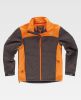 Soft shell trabajo workteam s8630 de algodon Marron Naranaja fluor vista 1