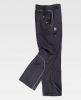 Pantalones de trabajo workteam s9810 de algodon negro con impresión vista 1