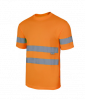 Camisetas reflectantes técnica alta visibilidad naranja fluor para personalizar vista 1