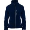 Soft shell trabajo roly antartida mujer de poliéster azul marino con logo vista 1