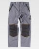 Pantalones de trabajo workteam wf1903 de algodon gris negro con impresión vista 1